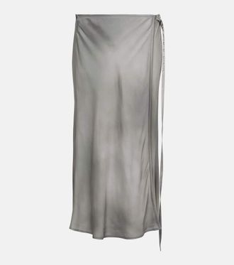 Jil Sander Magnet Grey Wool 157 Skirt from $1,024.00 - on