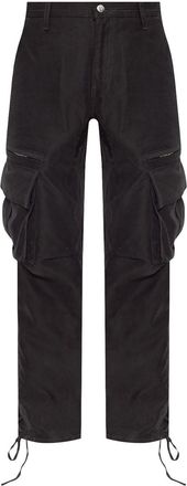 Rhude straight-leg cargo trousers - men - Cotton - S - Black