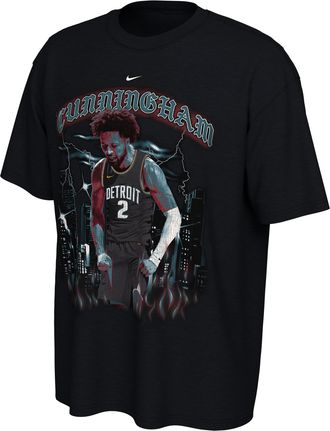 Nike Cade Cunningham Detroit Pistons City Edition Nike Mens NBA T-Shirt in Black | IX5398-010