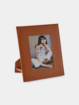 Rabitti 1969 Simple Saddle Leather Photo Frame (4x6)