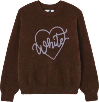 Chocoolate Maglione con decorazione - Marrone