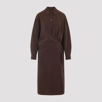 Christophe Lemaire Straight Collar Twisted Dress