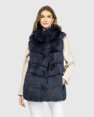 Gorski REVERSIBLE MERINILLO SHEARLING LAMB VEST