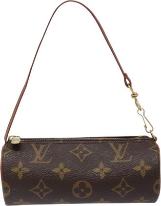 Louis Vuitton Papillon Pochette Monogram Canvas Brown Canvas Bag (Pre-Owned)