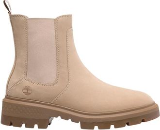Timberland Cortina Valley Mid Chelsea Boot - Dames - Chelseaboots - Beige - 35 1/2 EU - Leer - Schoenen