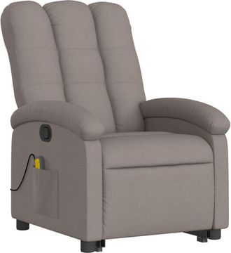 vidaXL Vidaxl - Sill&oacute;n Reclinable De Masaje Elevable Tela Gris Taup&eacute;