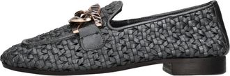 Emanuelle Vee Platte schoenen Grijs - Dames - Loafers - Grijs - 36 EU - Leer - Schoenen