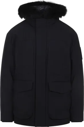 Moose Knuckles Black Hooded Jacket