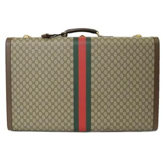 Gucci Vintage, unisex, Bruin, ONE Size, Pre-owned Canvas Reistas