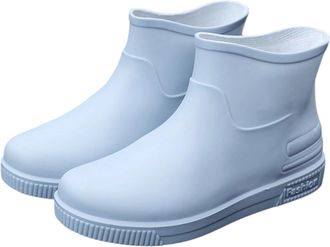 Generic Rain Boots For Women Low Cut Casual Wear Flip Flop Design Classic Style Ideal For Everyday Outfits Perfect With Jeans Ladies Waterproof Low Heel Rain 