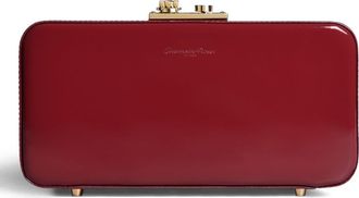 Gianvito Rossi Val&igrave; Clutch in Red Leather at Nordstrom, Size Small