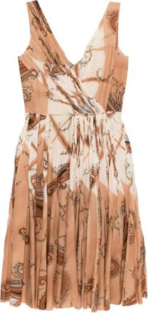 Prada Abito smanicato Cornucopia - Marrone