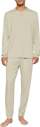 Eberjey Henry Jersey Pajamas in Sandstone at Nordstrom, Size Xx-Small