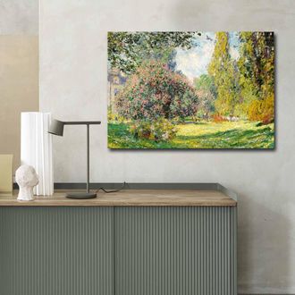 Dmora Pintura Nemirito, Estructura De Tela, Madera Nobilitada, 70x100h Cm, Multicolor
