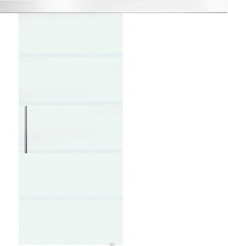 HOMCOM Homcom - Puerta Corredera De Vidrio Puerta Corrediza Deslizante De Cristal 90x205 Cm