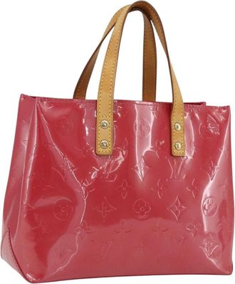 Louis Vuitton Reade Monogram Vernis Pink Patent_Leather Handbag (Pre-Owned)