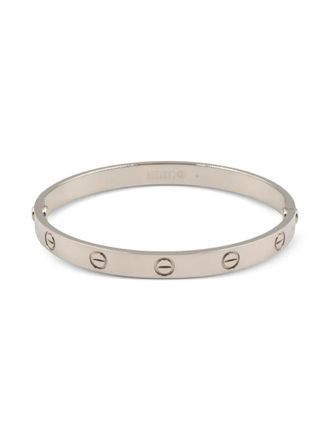Cartier 2010s 18K white gold Love Breath motif bracelet - women - 18kt White Gold - 18 - Silver