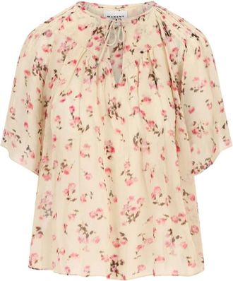 Isabel Marant Blouses, female, Beige, Size: M Idety Blouse