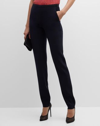 Emporio Armani Straight-Leg Stretch Trousers
