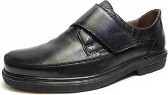 Sioux Lage schoen - Heren - Schoenen - Zwart - Maat: 44 1/2 EU Leer