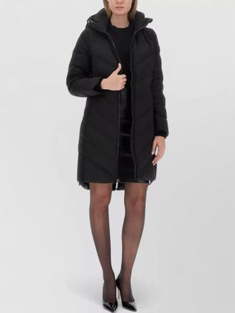 Michael Kors long hood parka quilted design side pockets