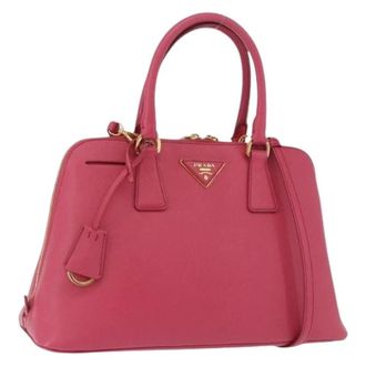 Prada Pre-owned Vintage Hand Bag - Dames - Pre-owned - Roze - Maat: ONE Size Leer