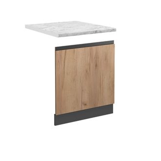 Vicco Panel Frontal R-line, Roble Dorado, 45 Cm, Et M&aacute;rmol, Vicco