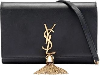 Saint Laurent Pre-owned Kate Schoudertas - Dames - Vintage Schoudertas - Zwart - ONE Size - Leer - Vintage