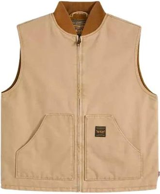 Levi's Sansome Vest - Heren - Jassen - Beige - Maat: S Katoen