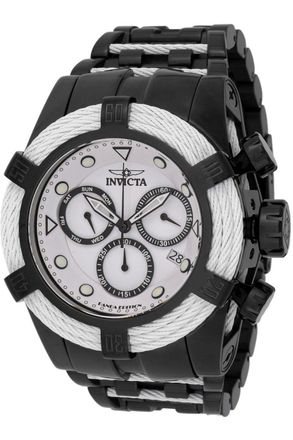 Invicta Bolt 48606 Herenhorloge - Quartz Uurwerk - Roestvrij Staal met Witte Wijzerplaat - 53 mm