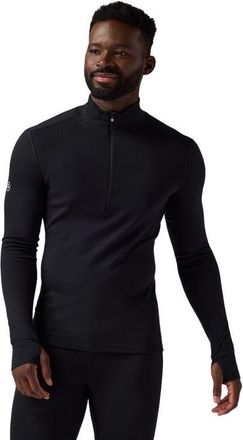 Backcountry Cedars Rws Merino Mid-Wt Baselayer 1/4-Zip Top - Mens in Black at Nordstrom, Size Xx-Large