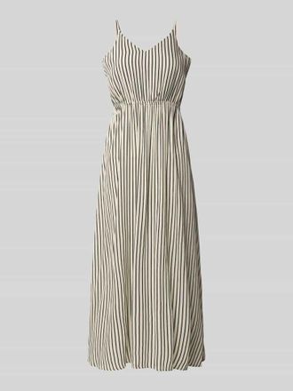 Ichi Midikleid aus reiner Viskose Modell Marrakech in Offwhite, Gr&ouml;&szlig;e XXL