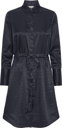Karmamia Womens Nakita Dress In Navy Houndstooth