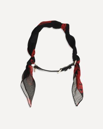 Alexander McQueen Double-wrap Skull Scarf Bracelet Female UNI