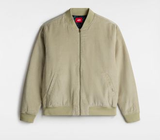 Vans Mens Skate Cord Bomber Jacket - Olive Cotton - Size X-Small