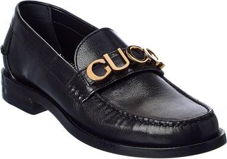 Gucci Logo Leather Loafer