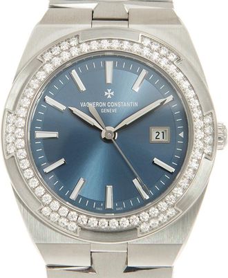 Vacheron Constantin Overseas Quartz Diamond Blue Dial Ladies Watch 1205v/100A-B590