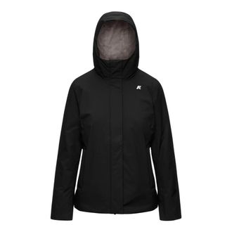 K-Way Lil Twill Soft Beaver Jas - Dames - Jassen - Zwart - Maat: 2XL Nylon