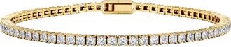 The Diamond Store Lab Diamond Tennis Bracelet 3.00ct in 18K Gold Vermeil