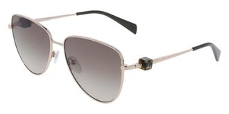 Liu Jo LJ161S 714 Womens Sunglasses Gold Size 58