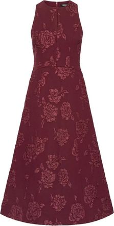 Rotate ROTATE Birger Christensen - Vestido Midi de Jacquard sin Mangas - Dresses - Mujer - Rojo - XS