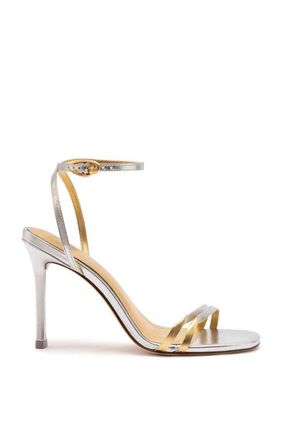 Larroude Vesper Sandal in Silver at Nordstrom, Size 10