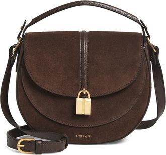 DeMellier Siena Leather Saddle Crossbody Bag in Mocha/Mocha at Nordstrom