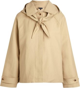 Sister Jane Galleria Hooded Cotton Jacket - Tan - 10 (UK10 / S)