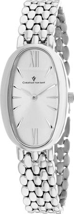 Christian Van Sant Womens Lucia Silver Dial Watch