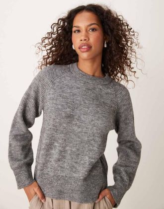 Selected Maglione lavorato grigio