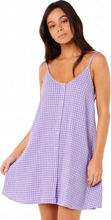 Rip Curl Premium Surf Check Cover Up In Purple