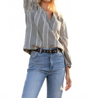 Dylan Bennet Blouse In Black/white