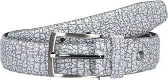 Floris Van Bommel Accessoires, Heren, Grijs, 115 CM, De Belter Riem