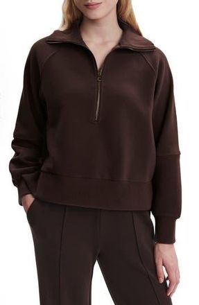 Varley Milano Half-Zip Sweatshirt in Coffee Bean at Nordstrom Rack, Size X-Large